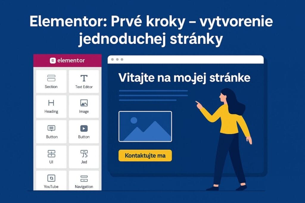 Elementor: Prvé kroky – vytvorenie jednoduchej stránky